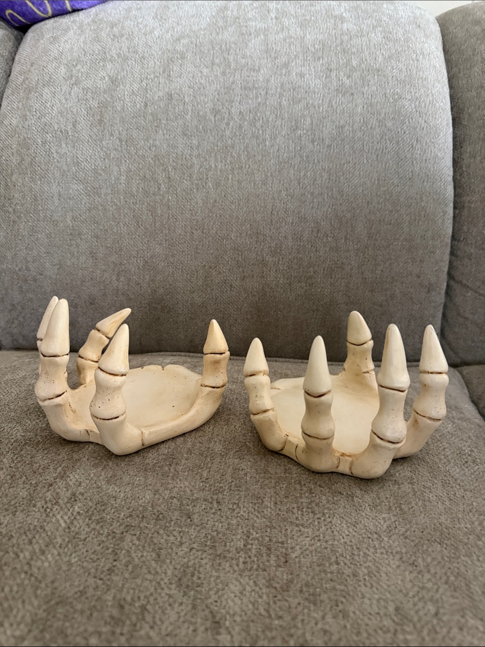 Yankee Candle Black and Cream Decorative Figurine Bases